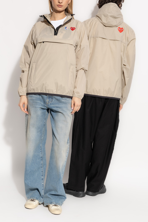 Beżowy Comme des Garcons X K-WAY Comme des Garçons Play